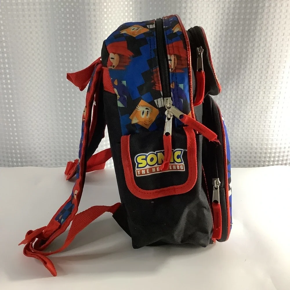Sonic The Hedgehog 3D Molded Backpack Black & Red‎